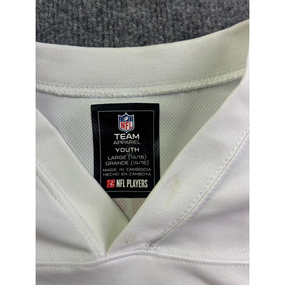 NFL Team Apparel 49ers Jersey Youth Large White Michael Crabtree 15 Football - Picture 2 of 6